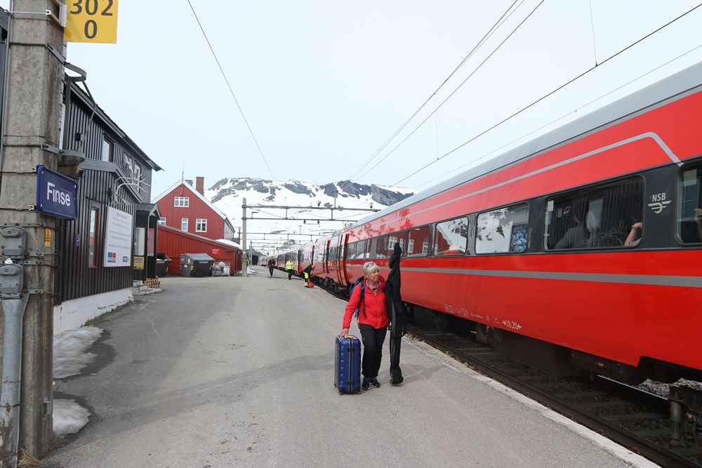 trein van Oslo naar Bergen